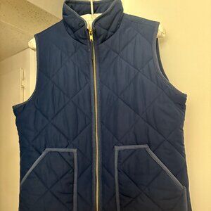 J Crew Navy Blue Zippered Vest